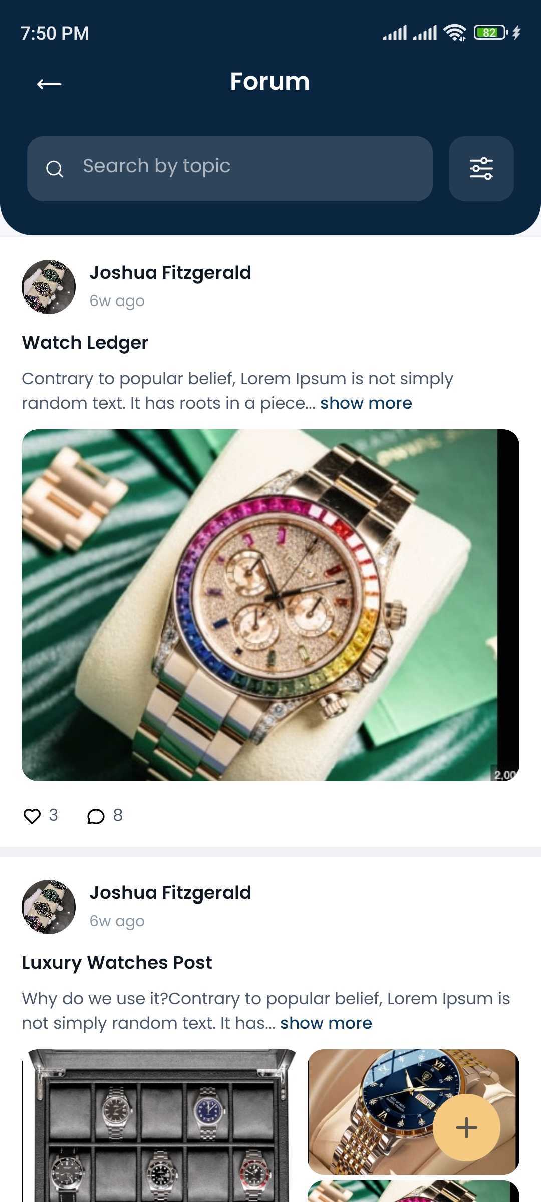 Watch Ledger forum — discussion thread in the app
